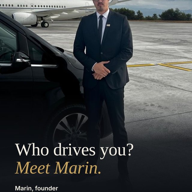 Marin, founder of MB Limo Zagreb, private chauffeur